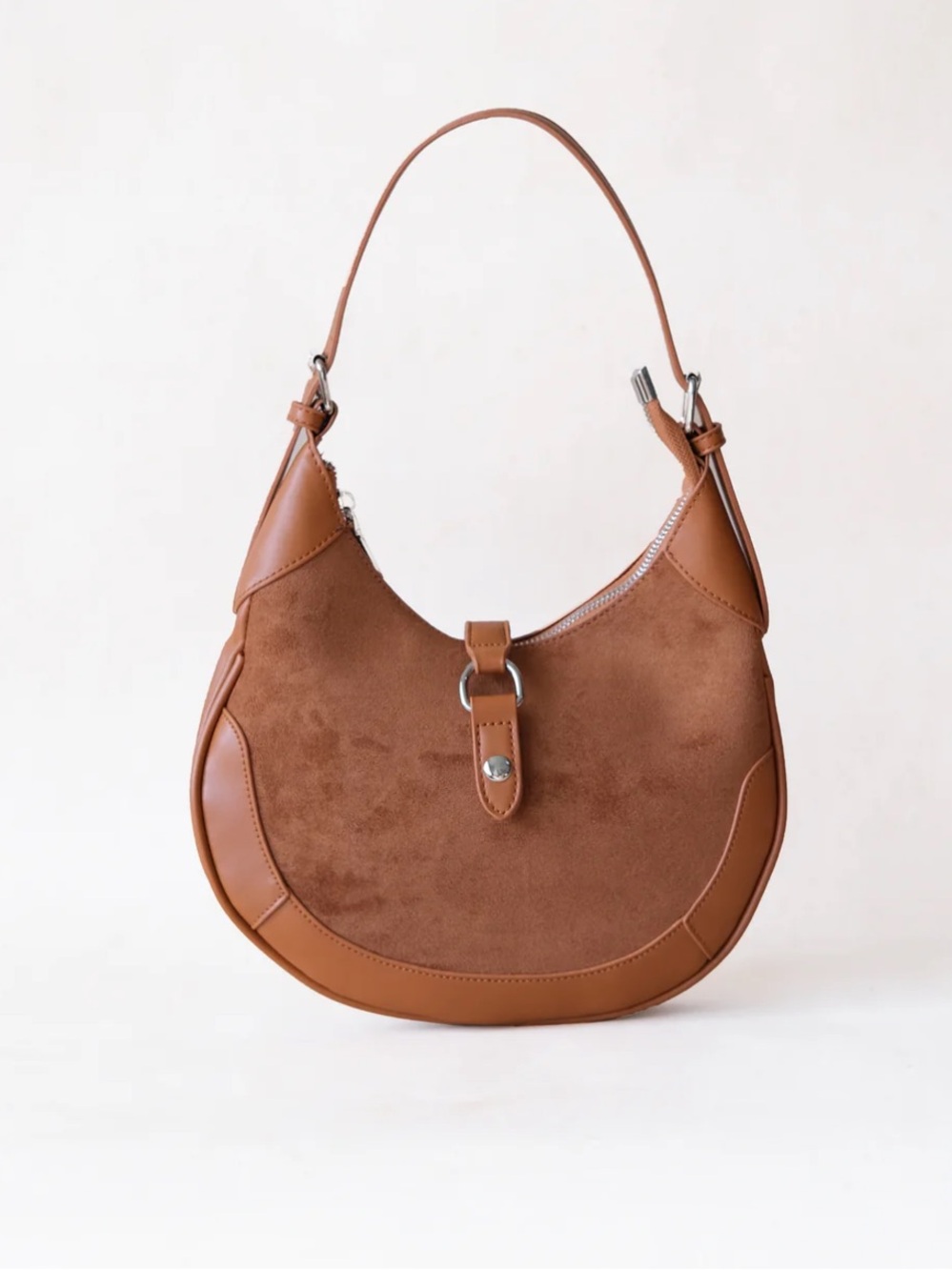 NWT Crescent Shoulder Bag in Brown